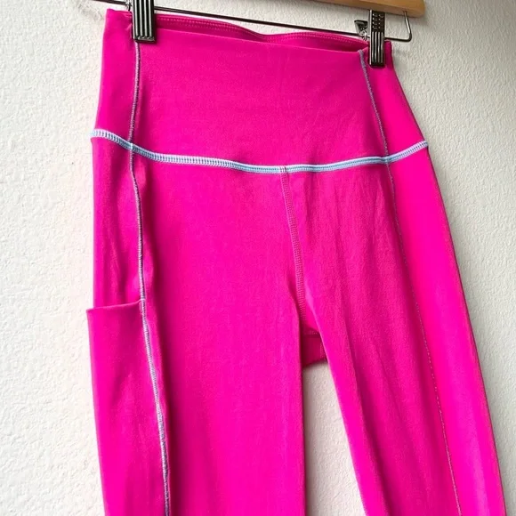 SPLITS59 Tread Highwaist Techflex 7/8 Legging Dragonfruit Pink Sz S
